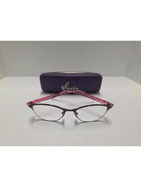 New Glacee 50-16-140 Semi-Rimless Pink Women's Eyeglasses Frame Korea .